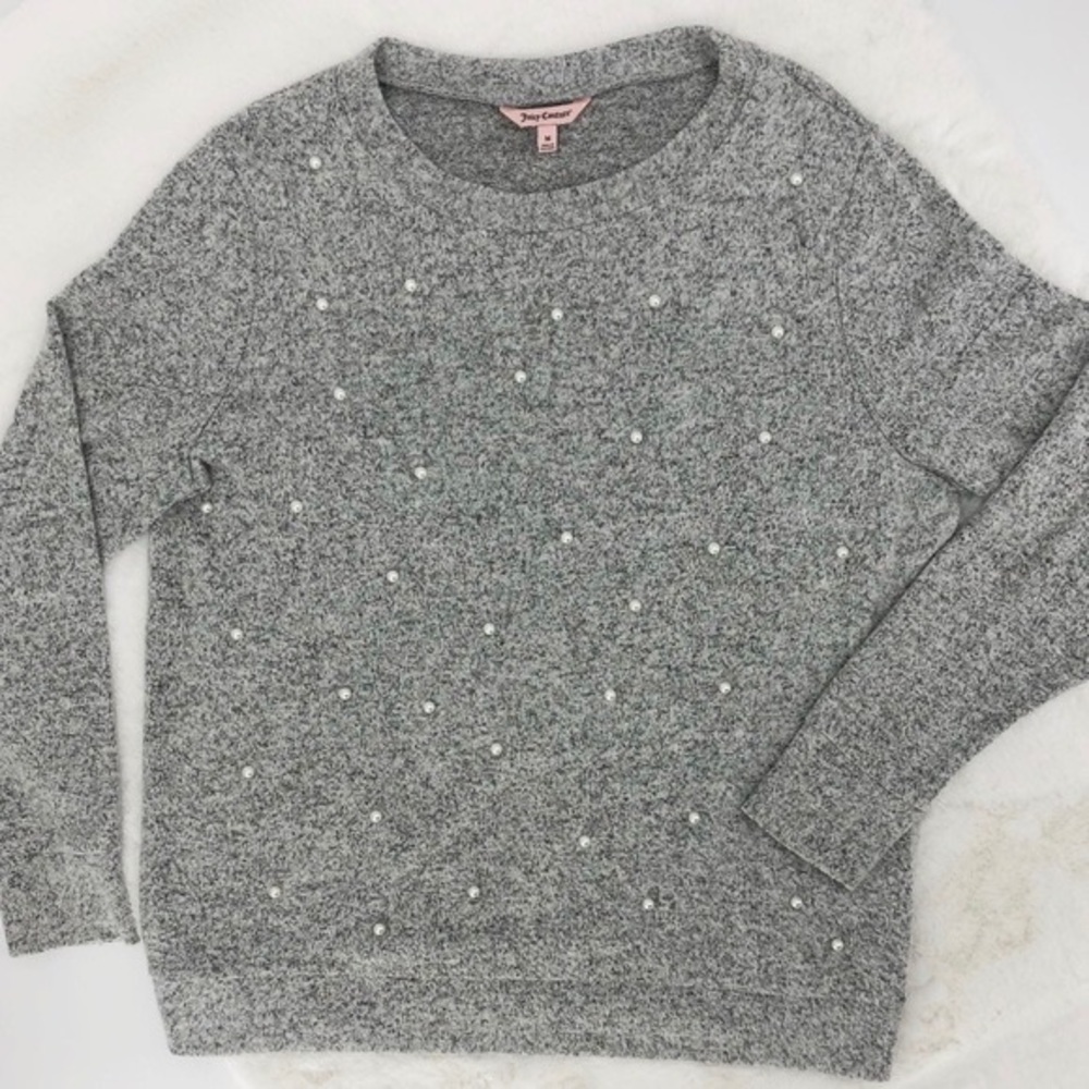 Juicy Couture Pearl Embellished Sweater